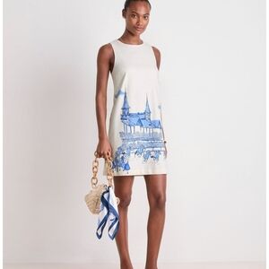 $228 Vineyard Vines Kentucky Derby Linen Shift Dress Size XS